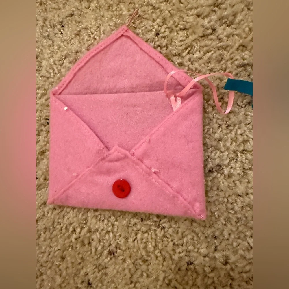 Target Pink and Red Holiday Ornament with Polar Bear